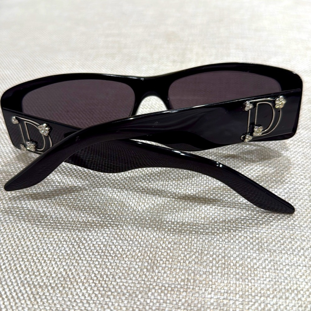 DIOR Couture 2 vintage sunglasses 🕶️ D Logo floral daisies bling - Picture 7 of 16